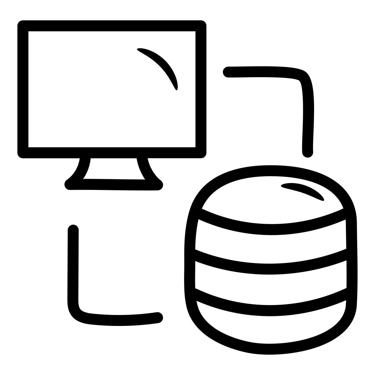 Base de données informatique icon