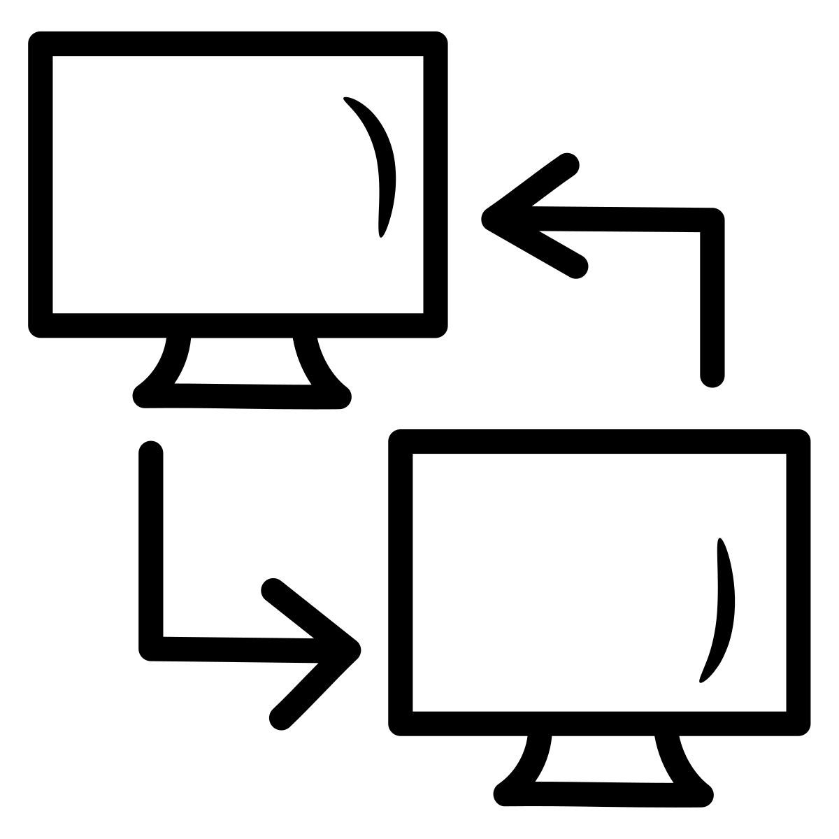 computer sharing icon