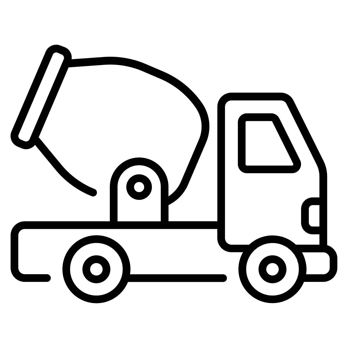 concrete mixer icon
