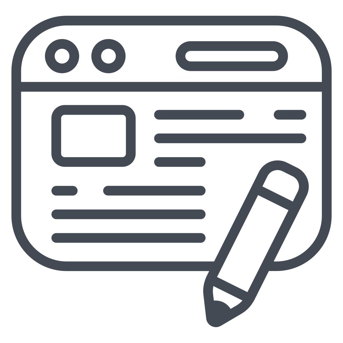 copy writing icon