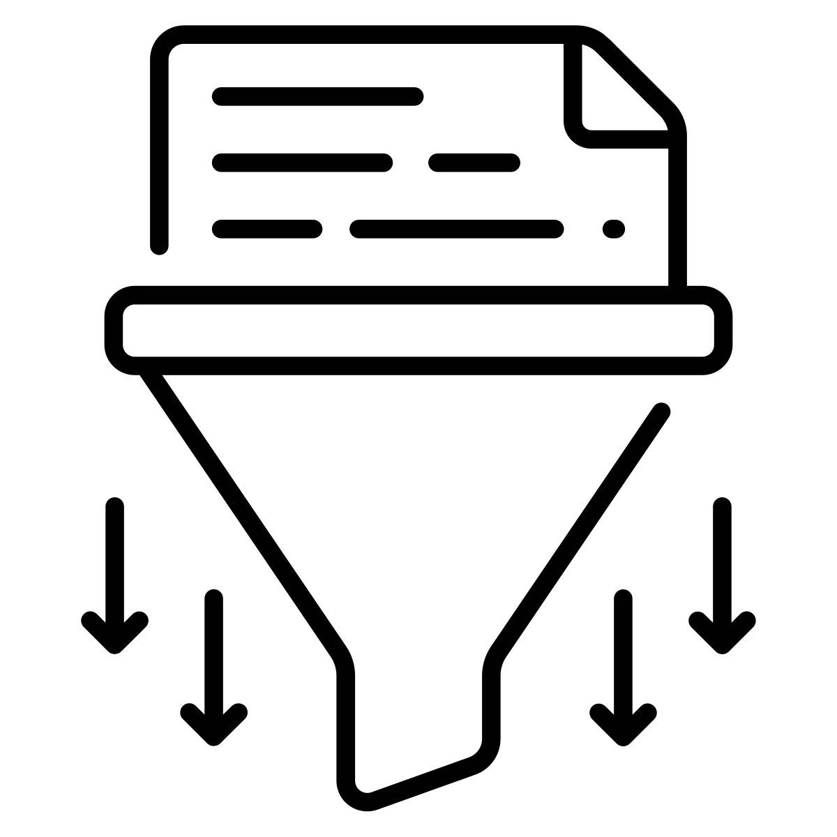 data filtering icon