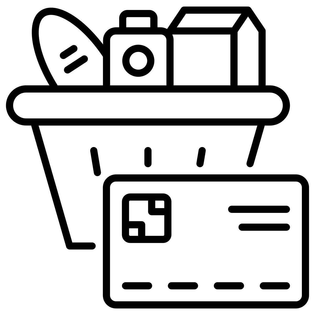 discount on card shopping icon