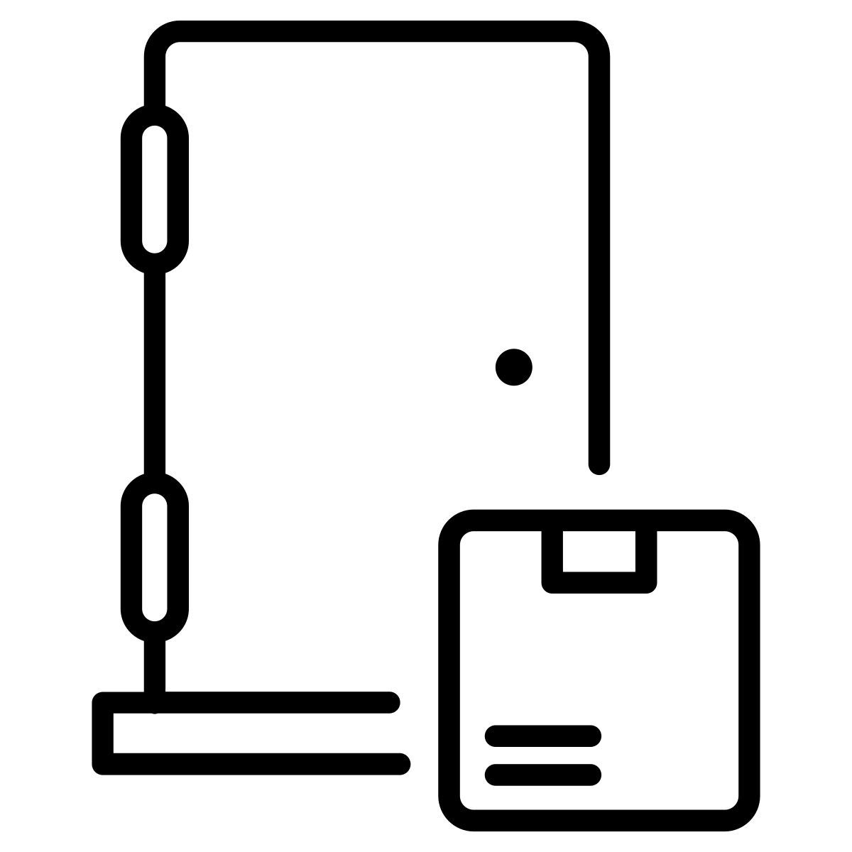 tür zu tür paket icon
