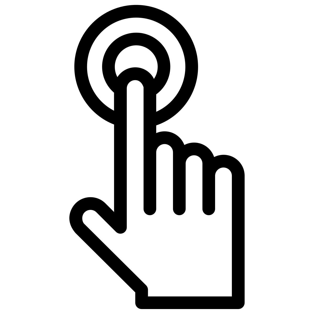 finger tap icon