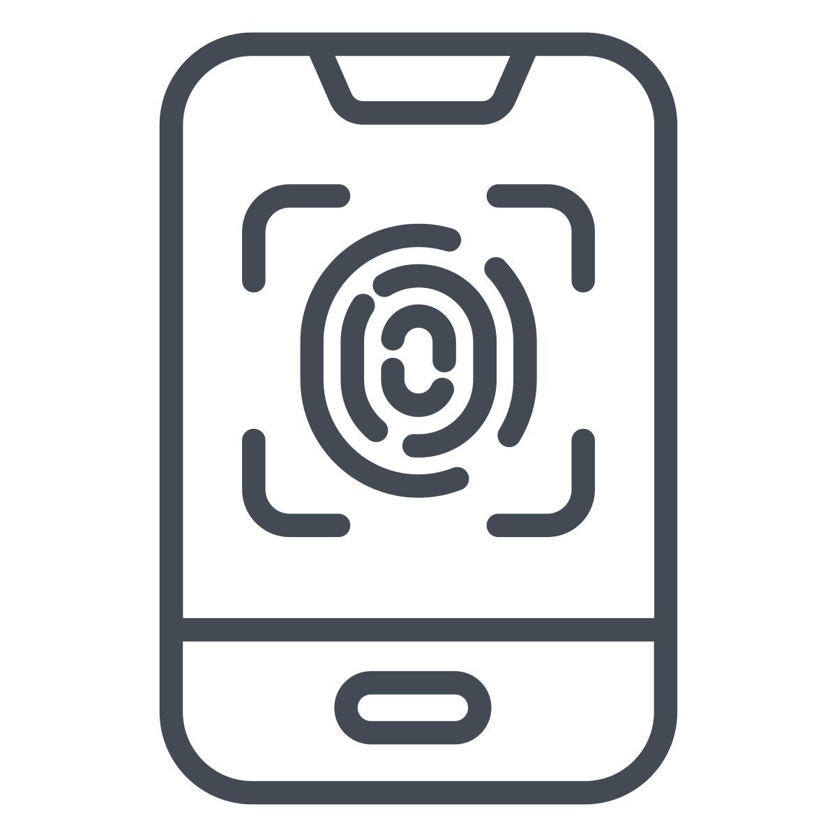 fingerprint scanner icon