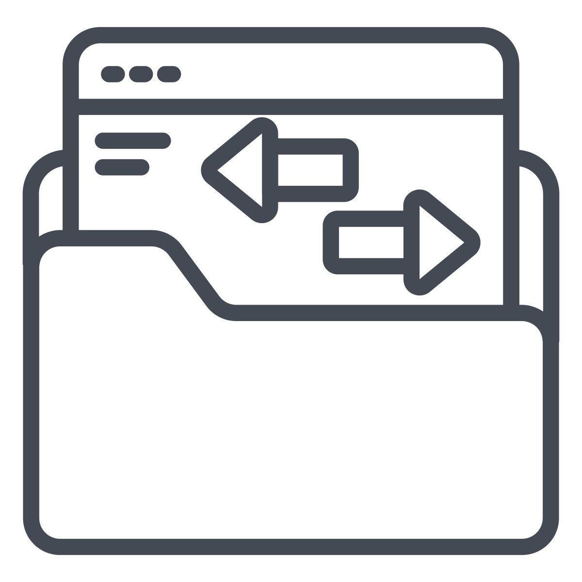 transferência de pasta icon