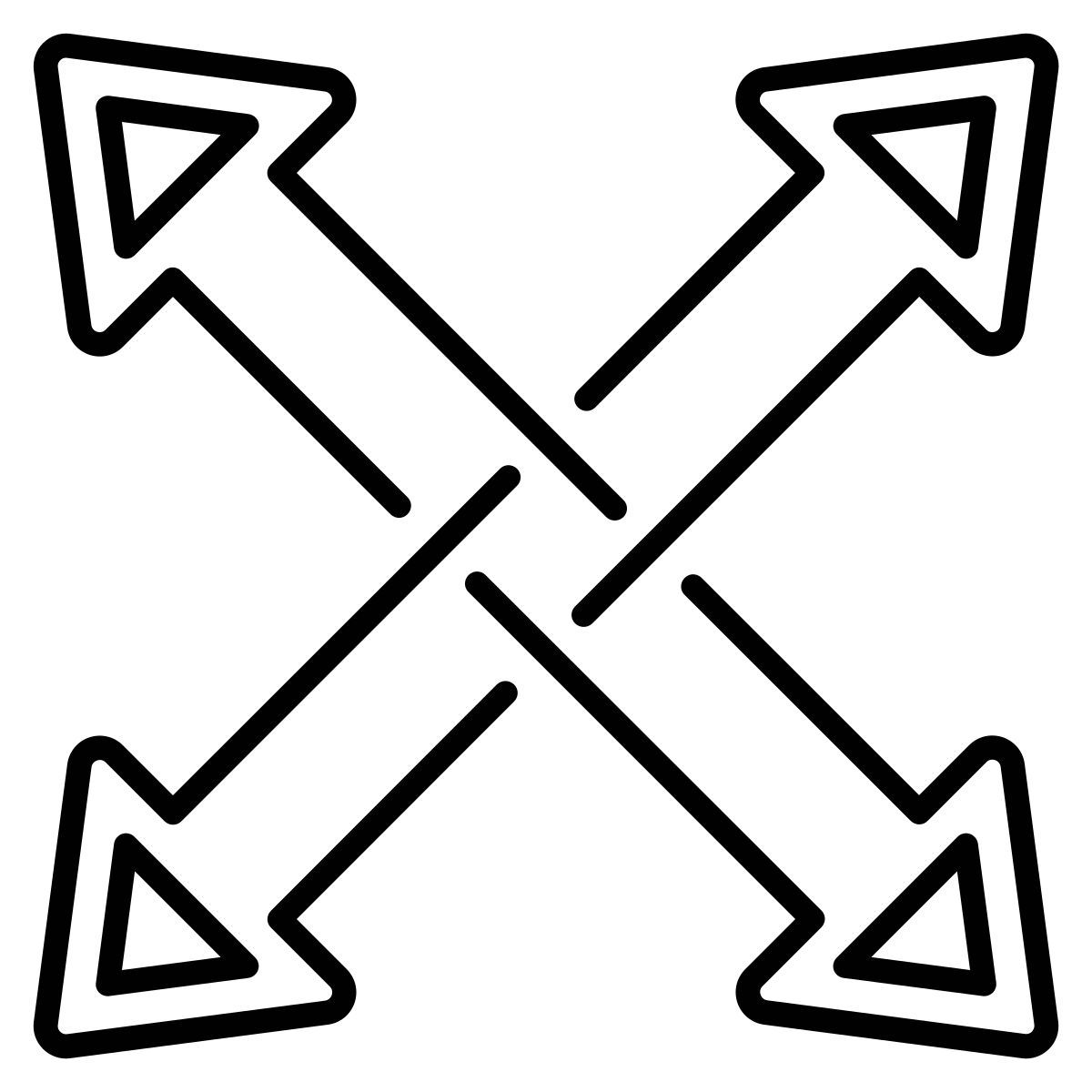 four way direction icon