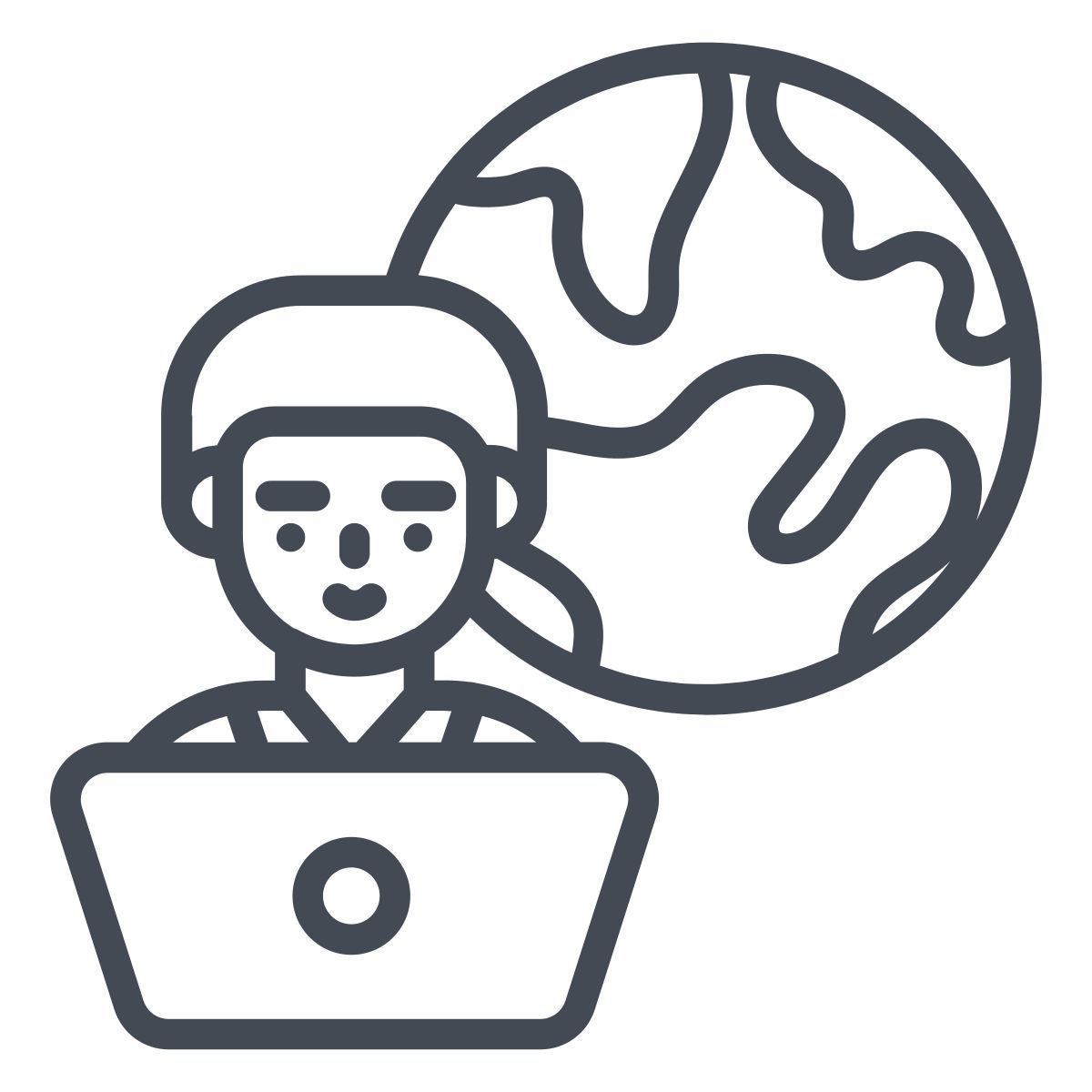 global businessman icon