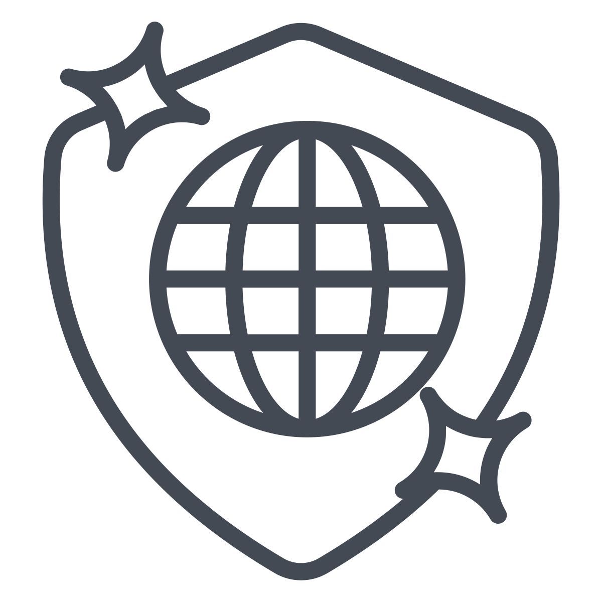 globaler schild icon