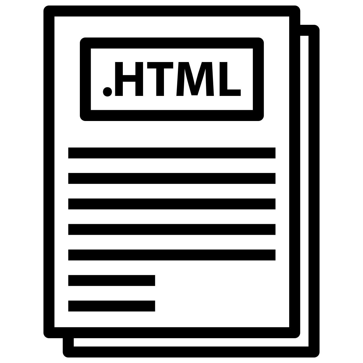 HTML 파일 icon