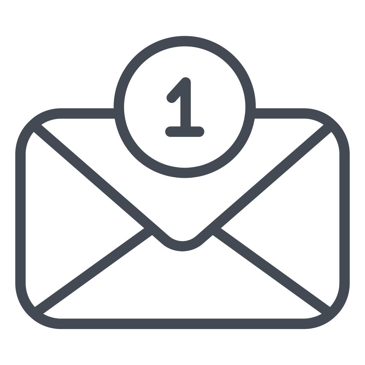 courrier de la boîte de réception icon