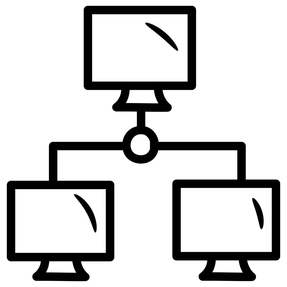 lan outline icon