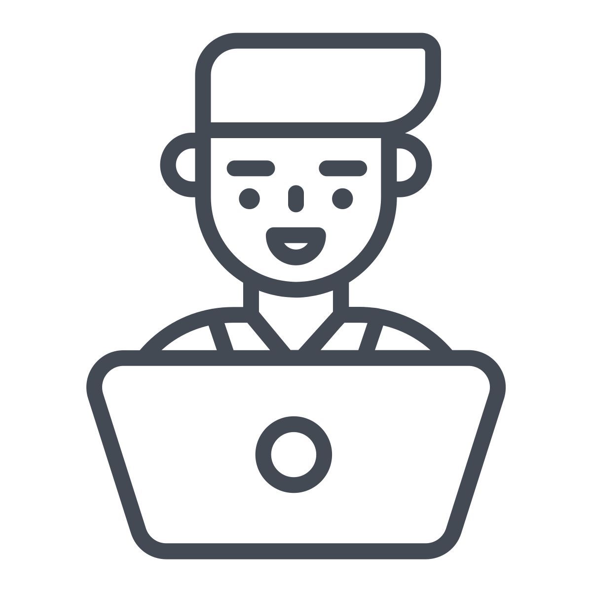 laptop user icon