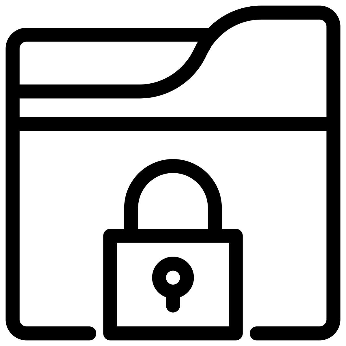 locked folder icon