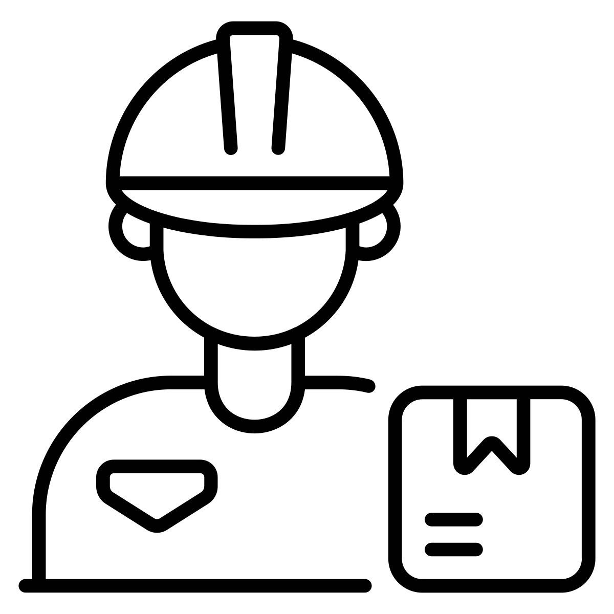 logistics worker icon