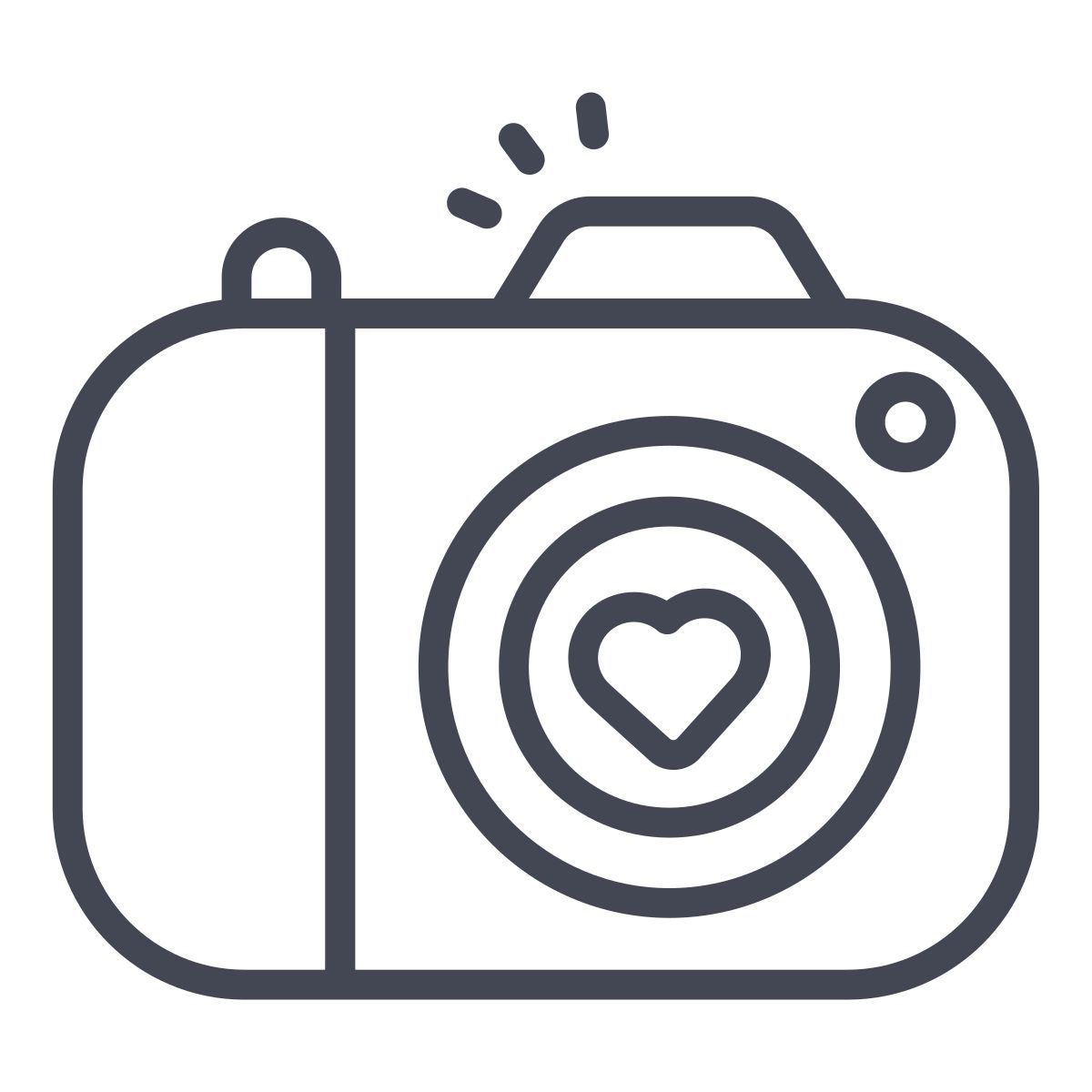 love camera icon