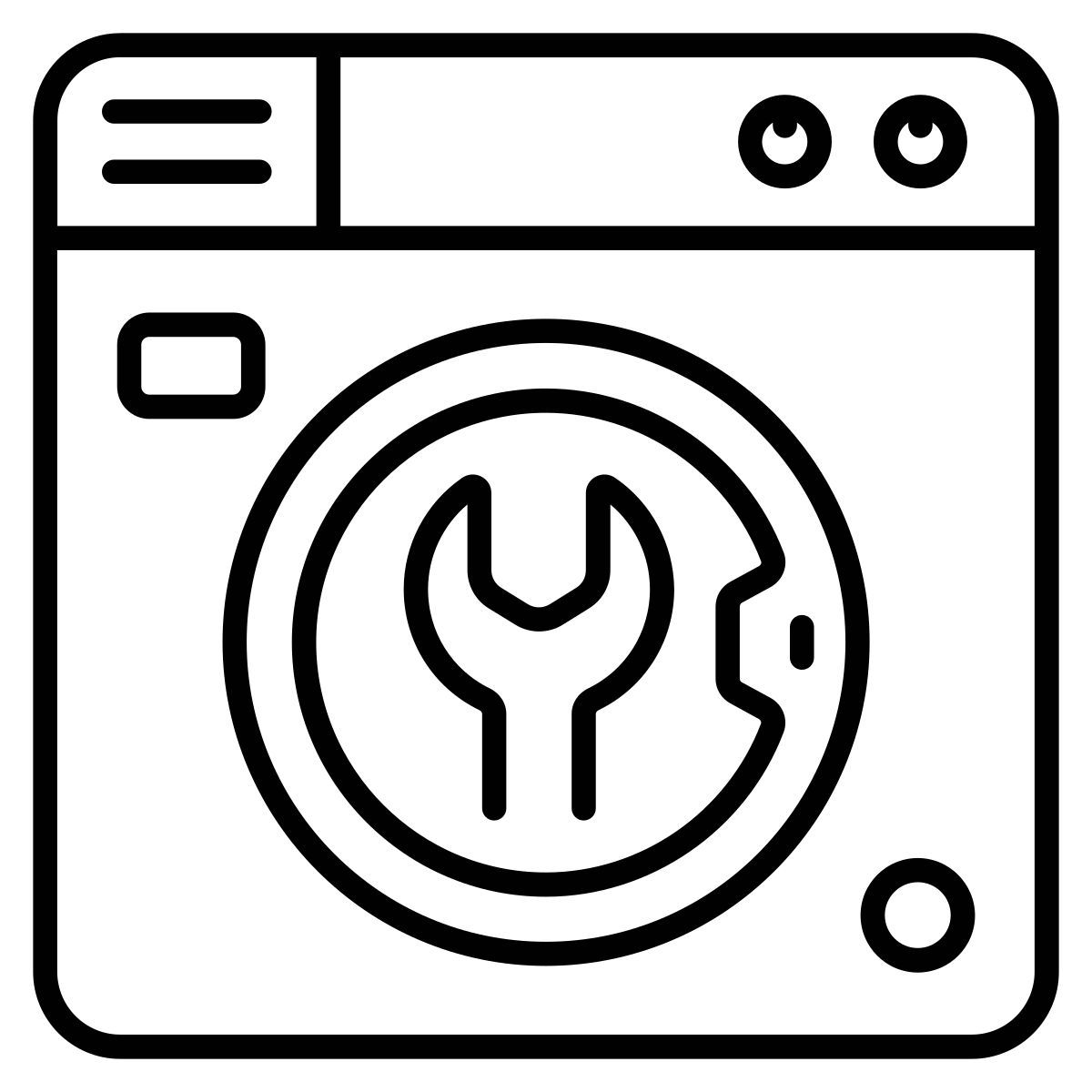 repair washing machine icon
