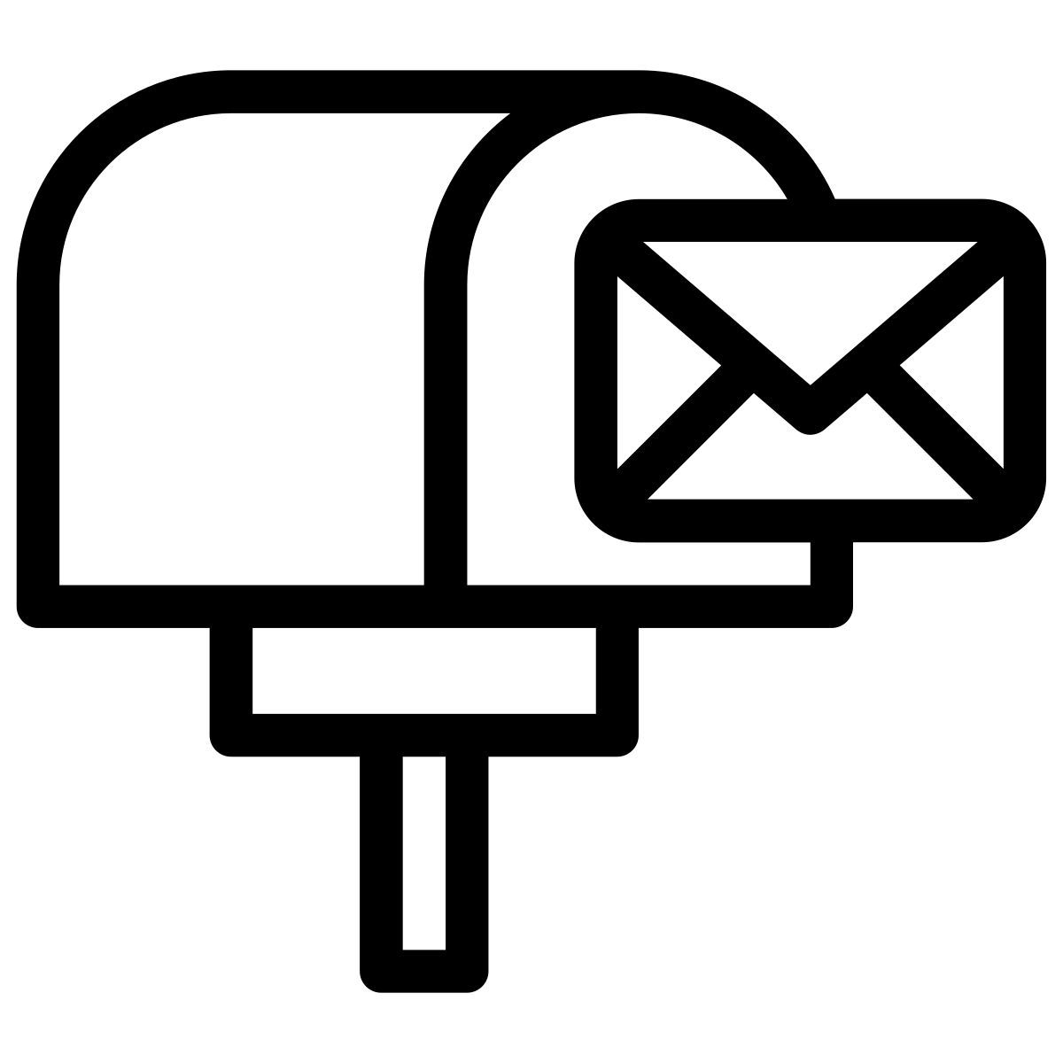 폐쇄 깃발 아래로 사서함 icon
