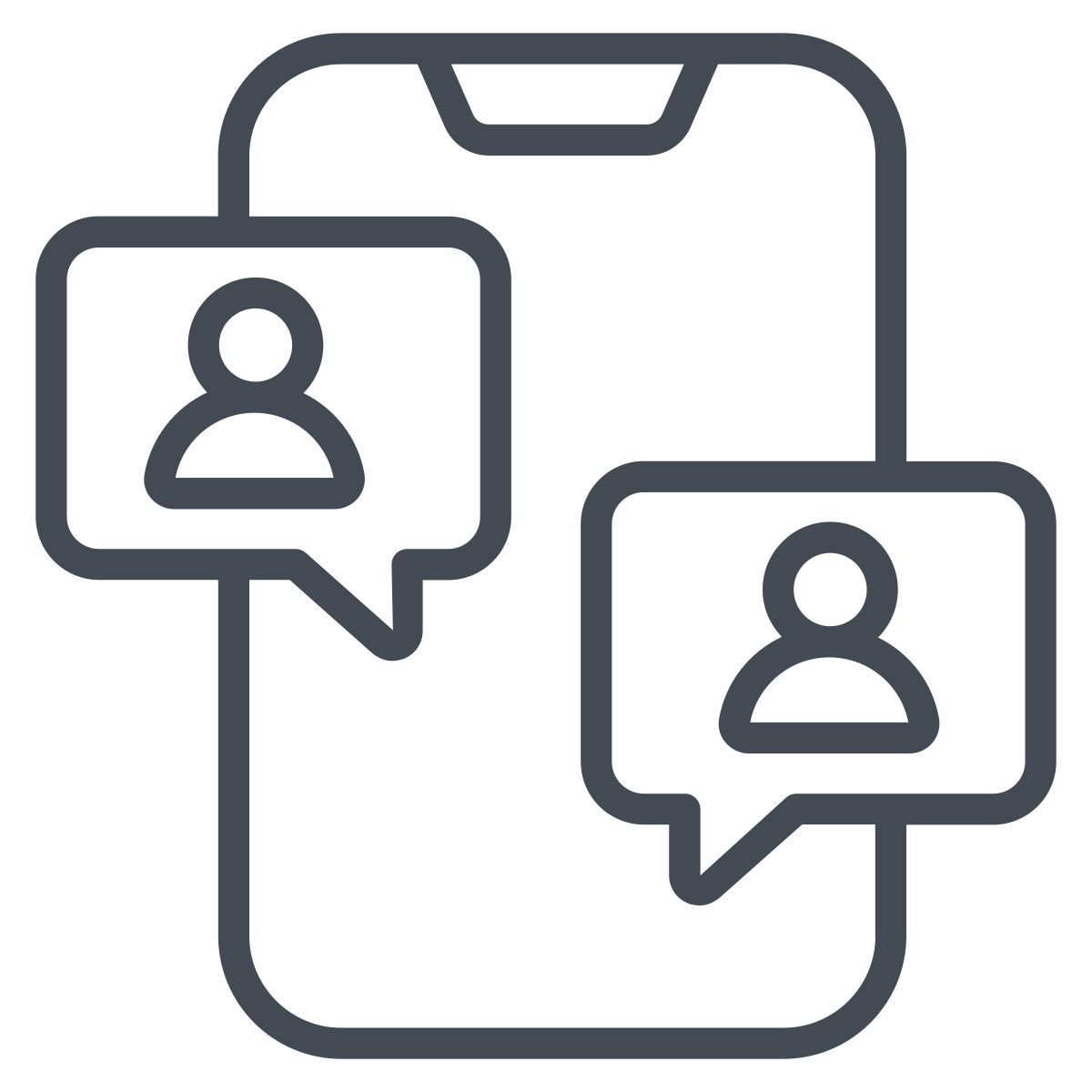 mobile chatting icon