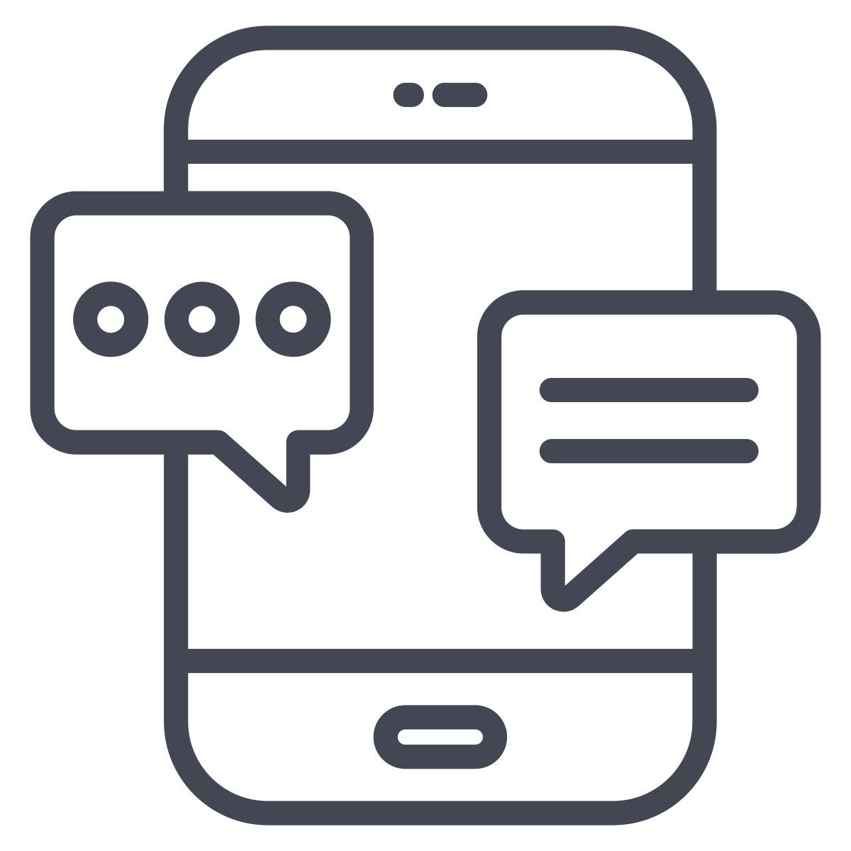 mobile chatting icon