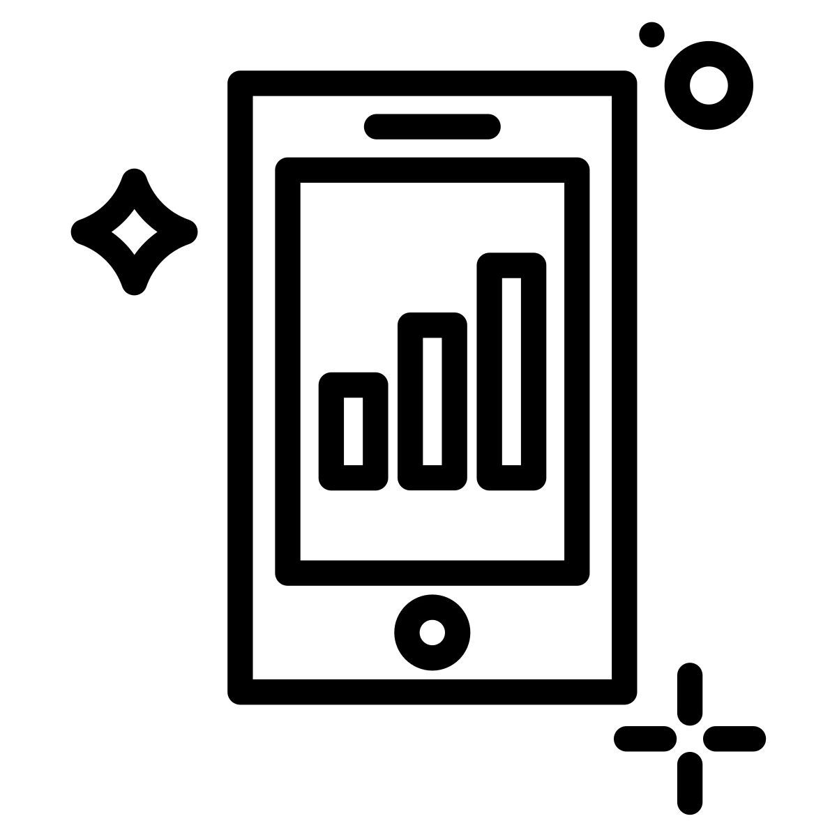 모바일 그래프 icon
