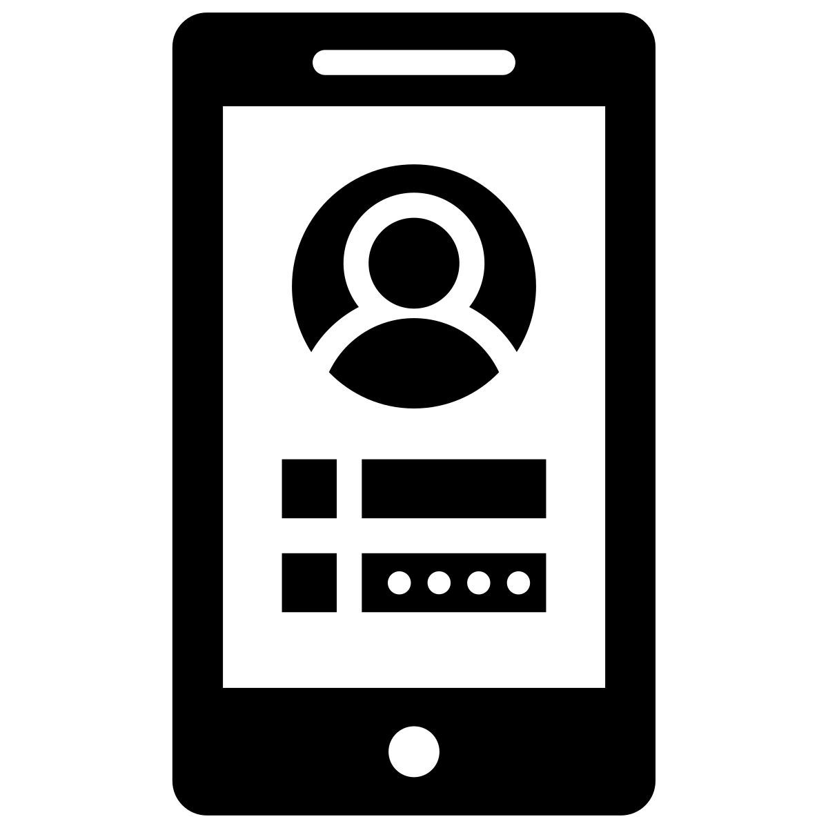 모바일 로그인 icon