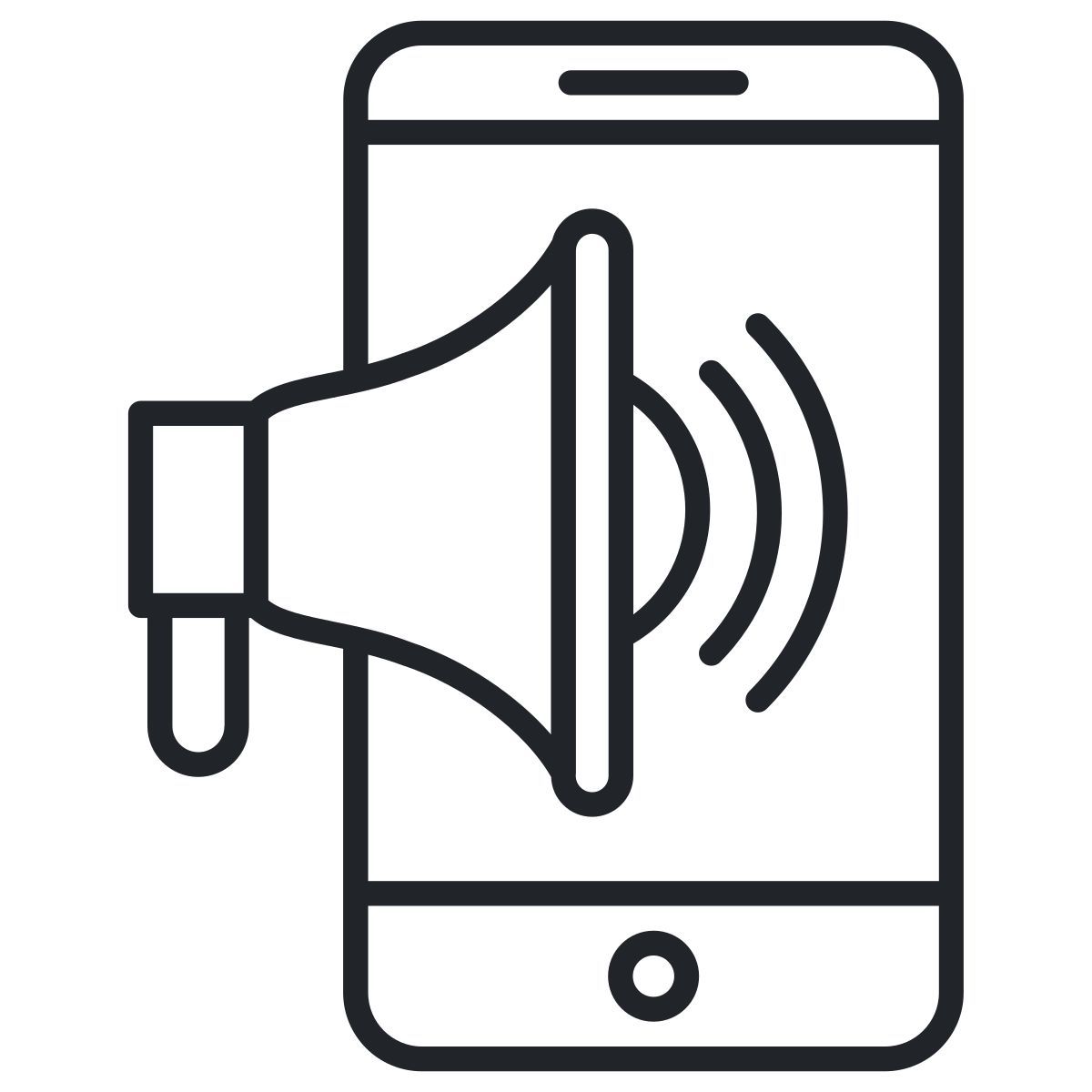mobile marketing icon