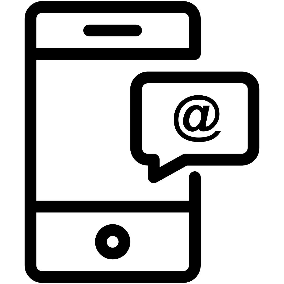 mobile message icon