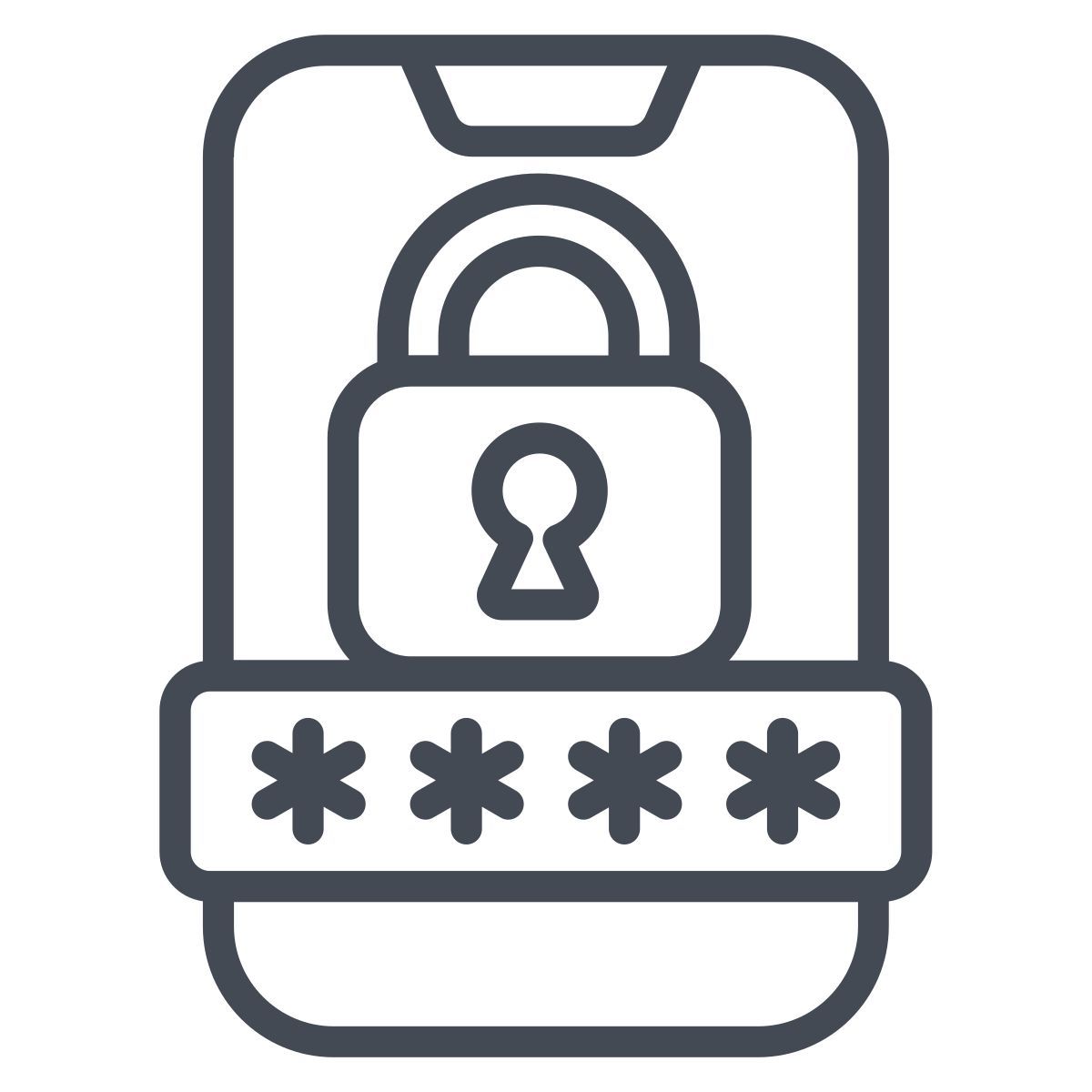 mobile password icon