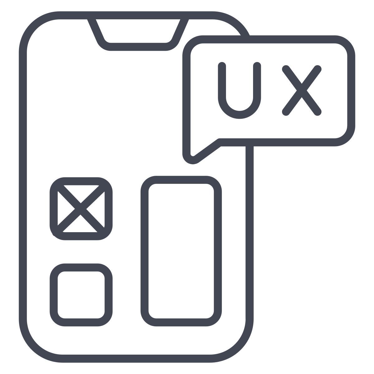 mobile ux icon