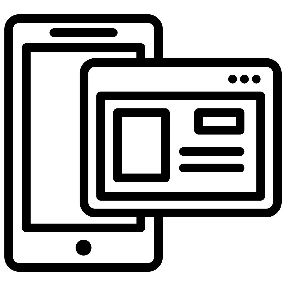 移动线框 icon