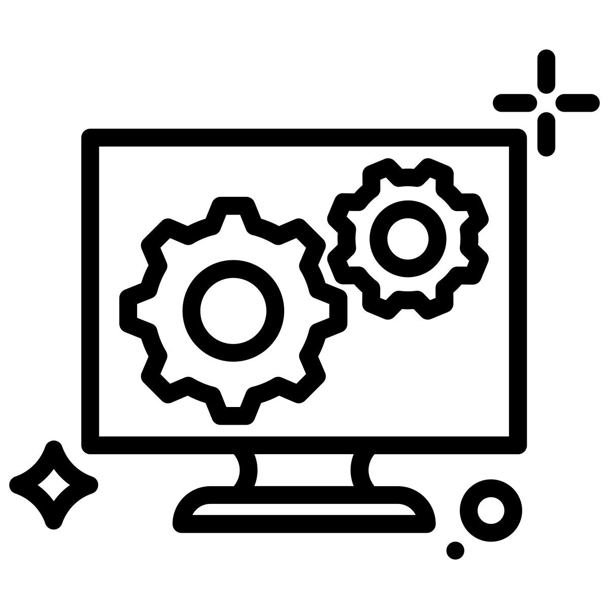 paramètres du moniteur icon