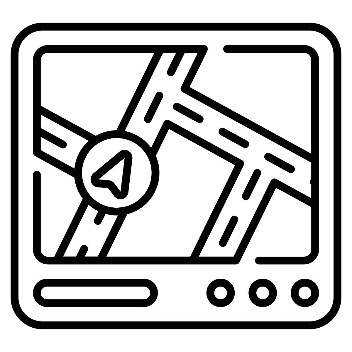 système de navigation icon