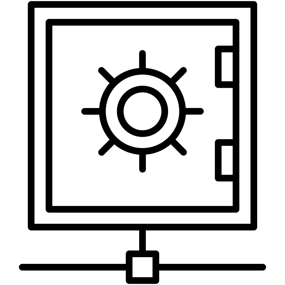 network secure vault icon