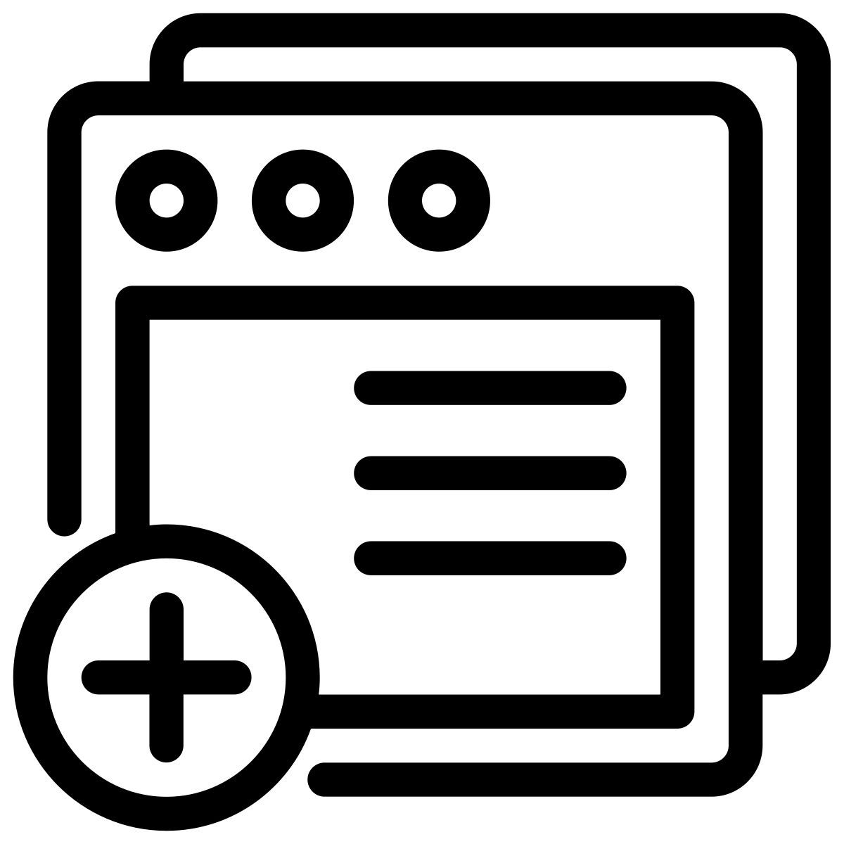 new tab icon