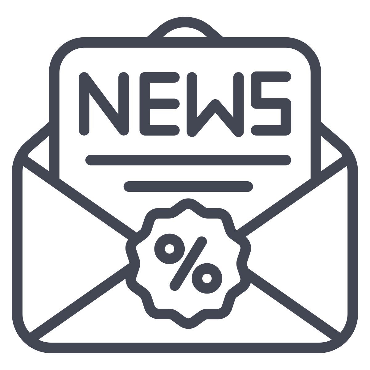 news letter discount icon