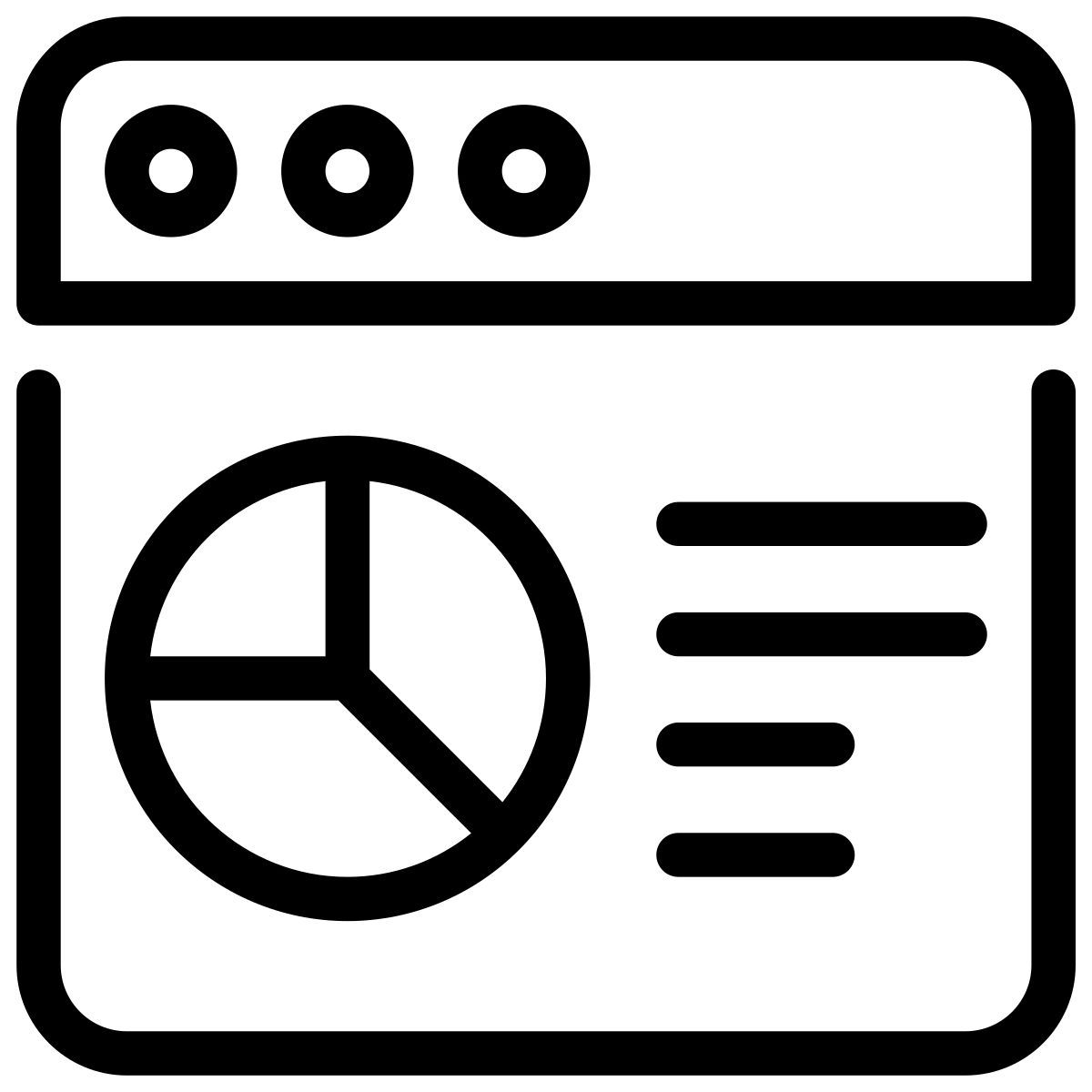 gráfico en línea icon