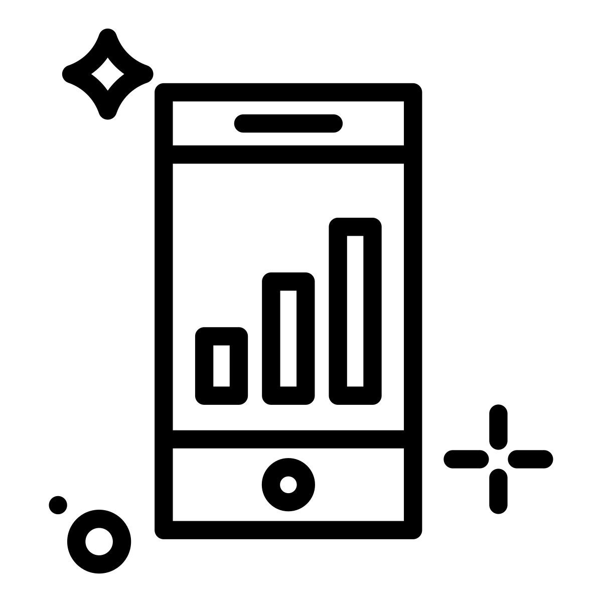 gráfico en línea icon