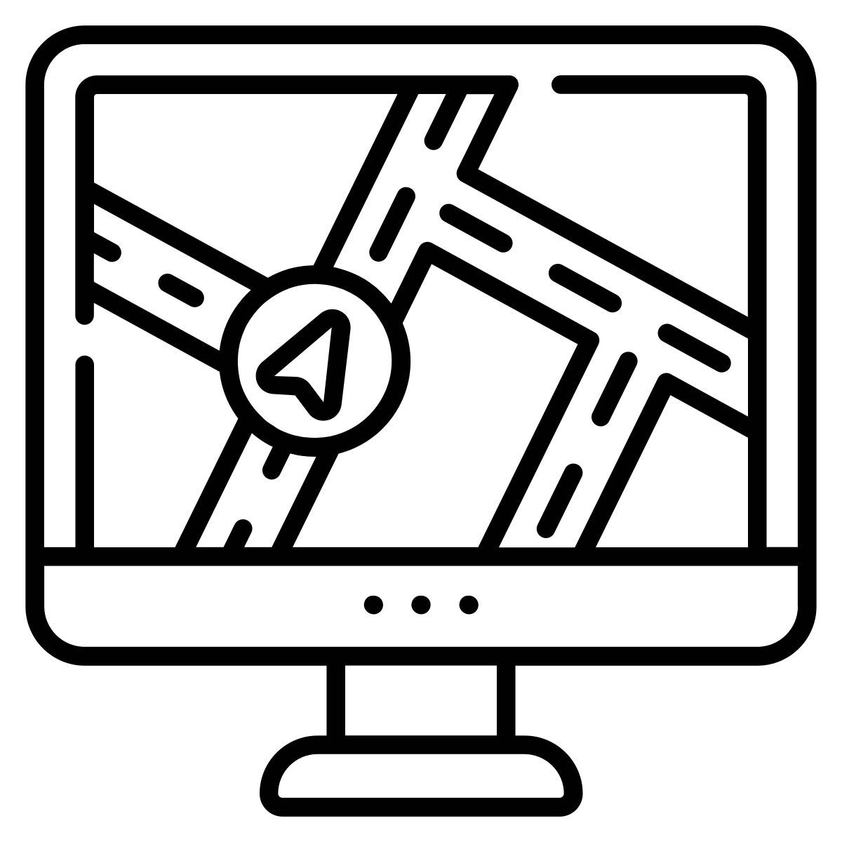 online map service icon