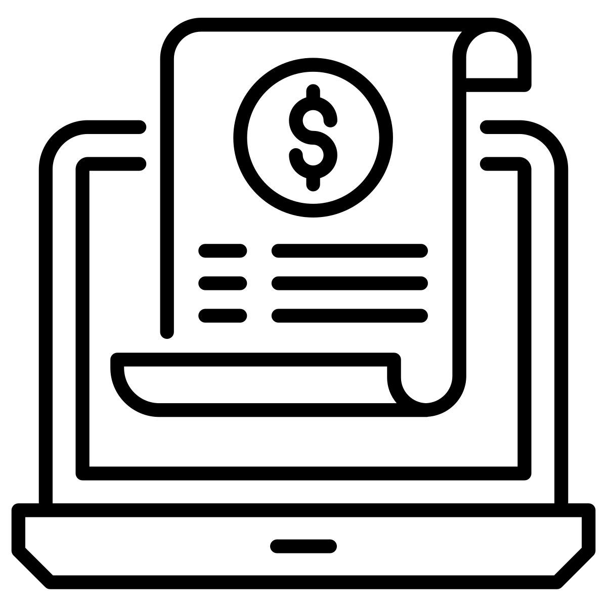online receipt icon