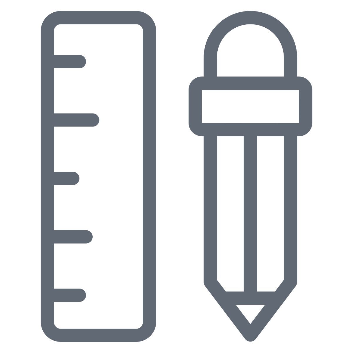 pencil and ruler icon