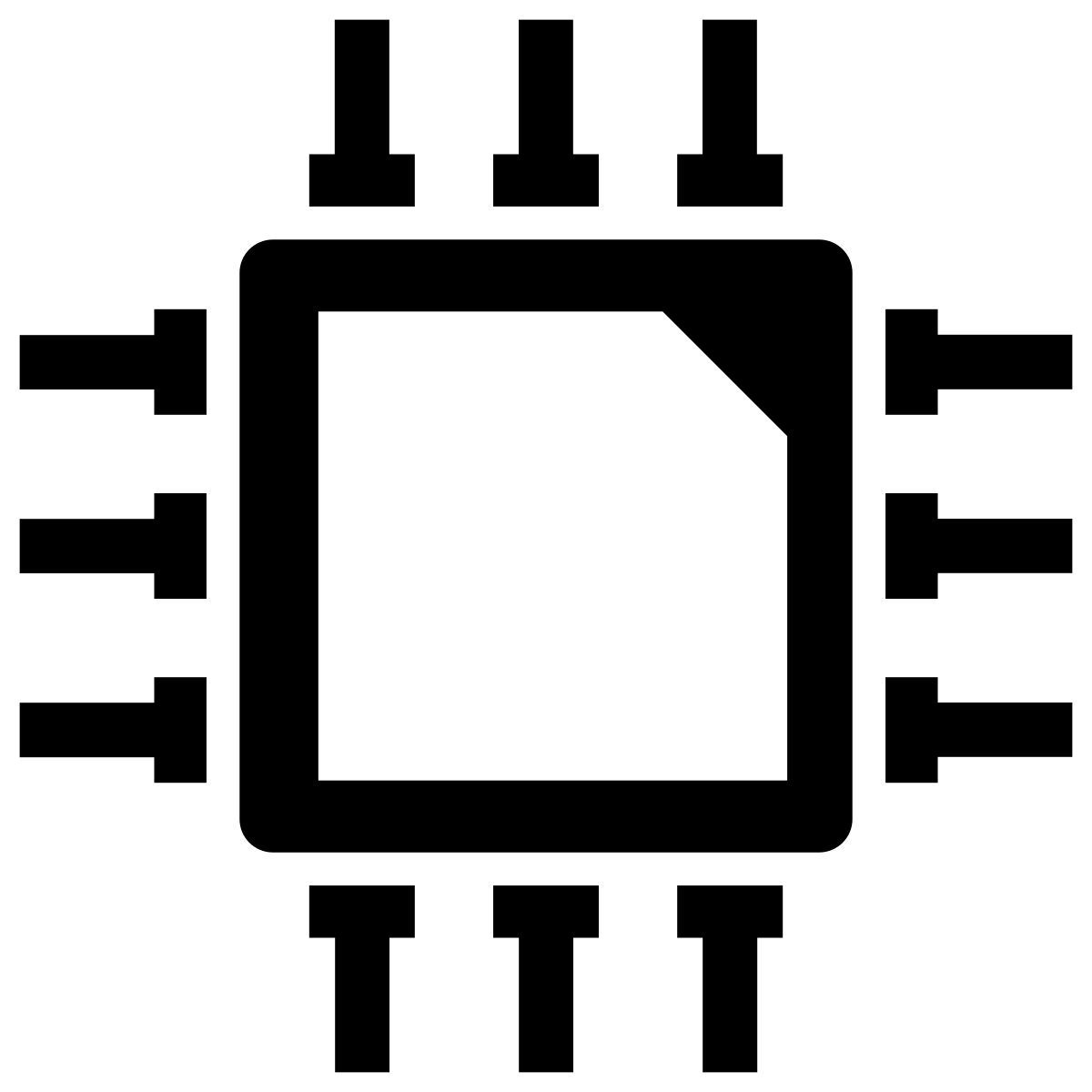 processor chip icon