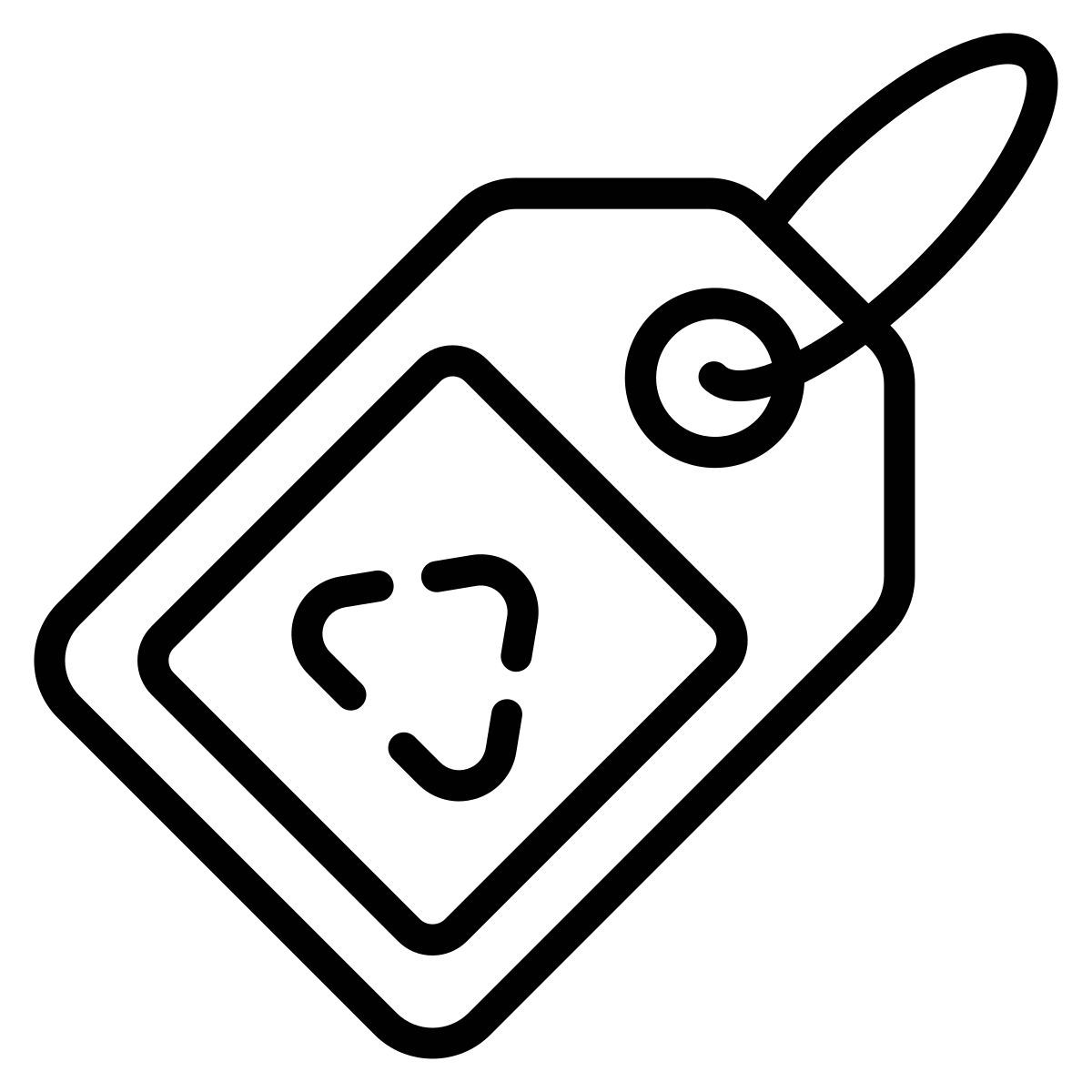 recycling tag icon