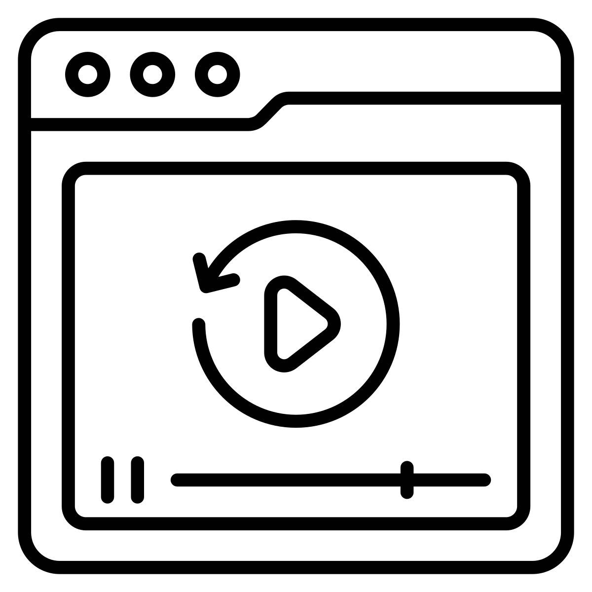 refresh video icon