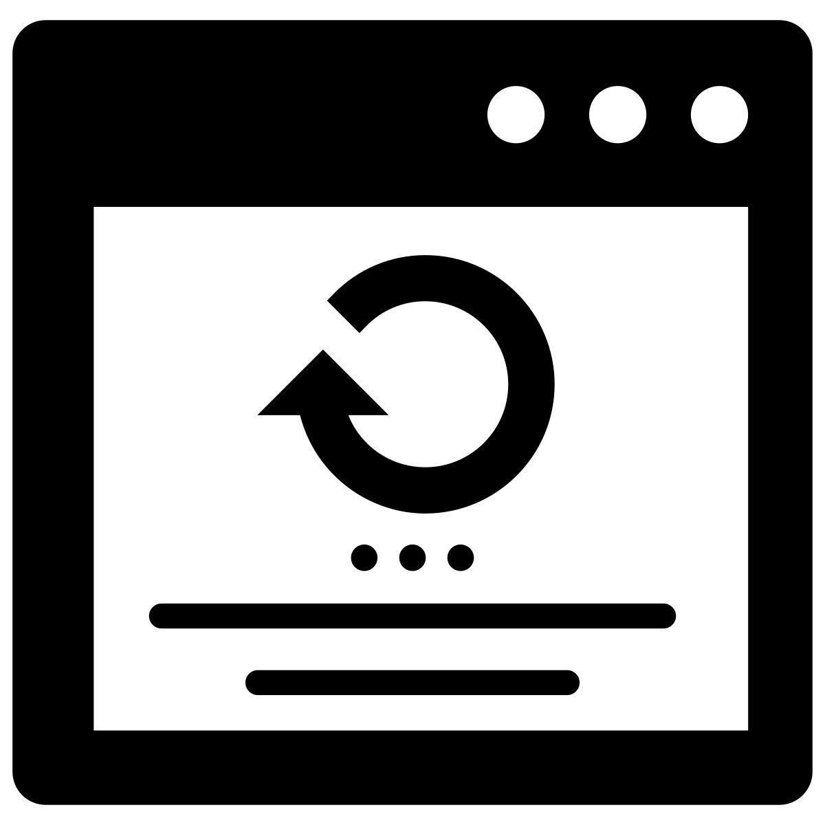 web neu laden icon
