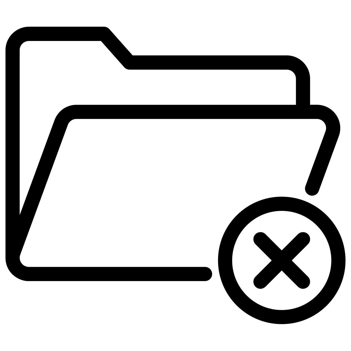 rimuovi cartella icon