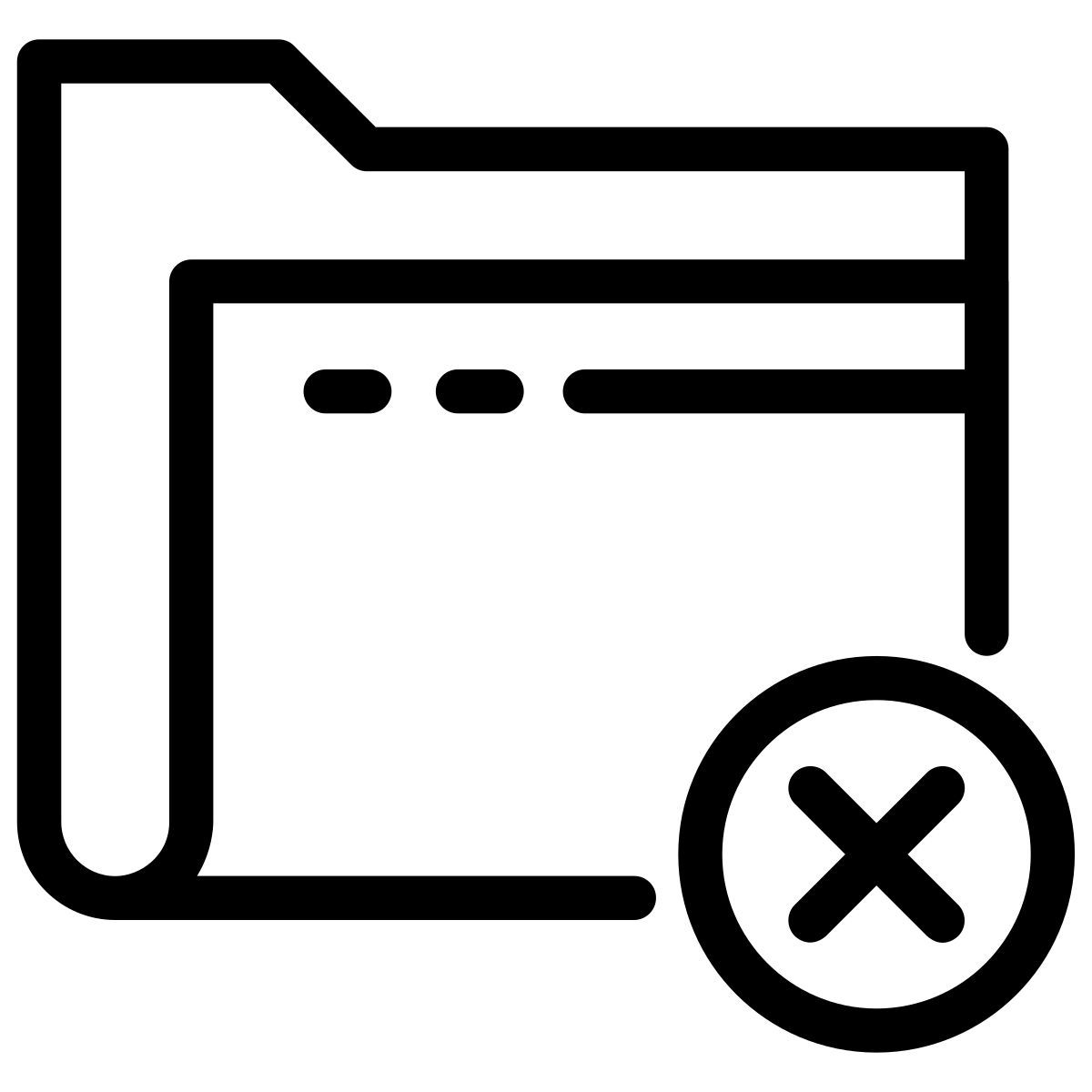 rimuovi cartella icon