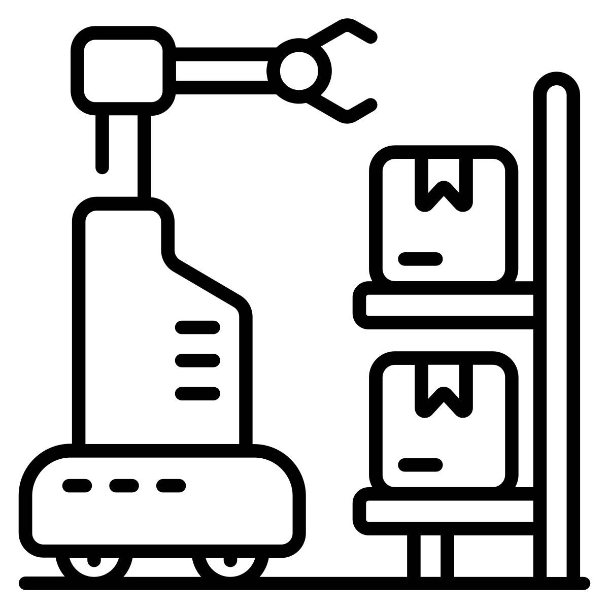 robotic warehouse icon