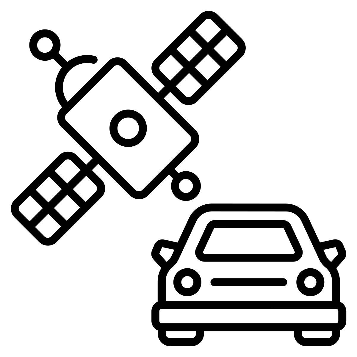 satellite car tracking icon