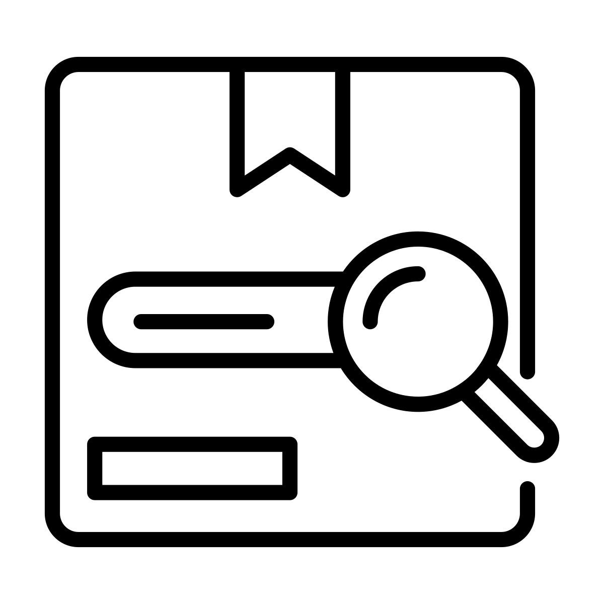 search parcel icon